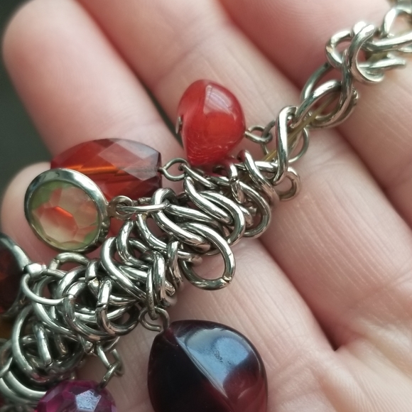 Bracelet, multi colored stones and jewels - Picture 3 of 9